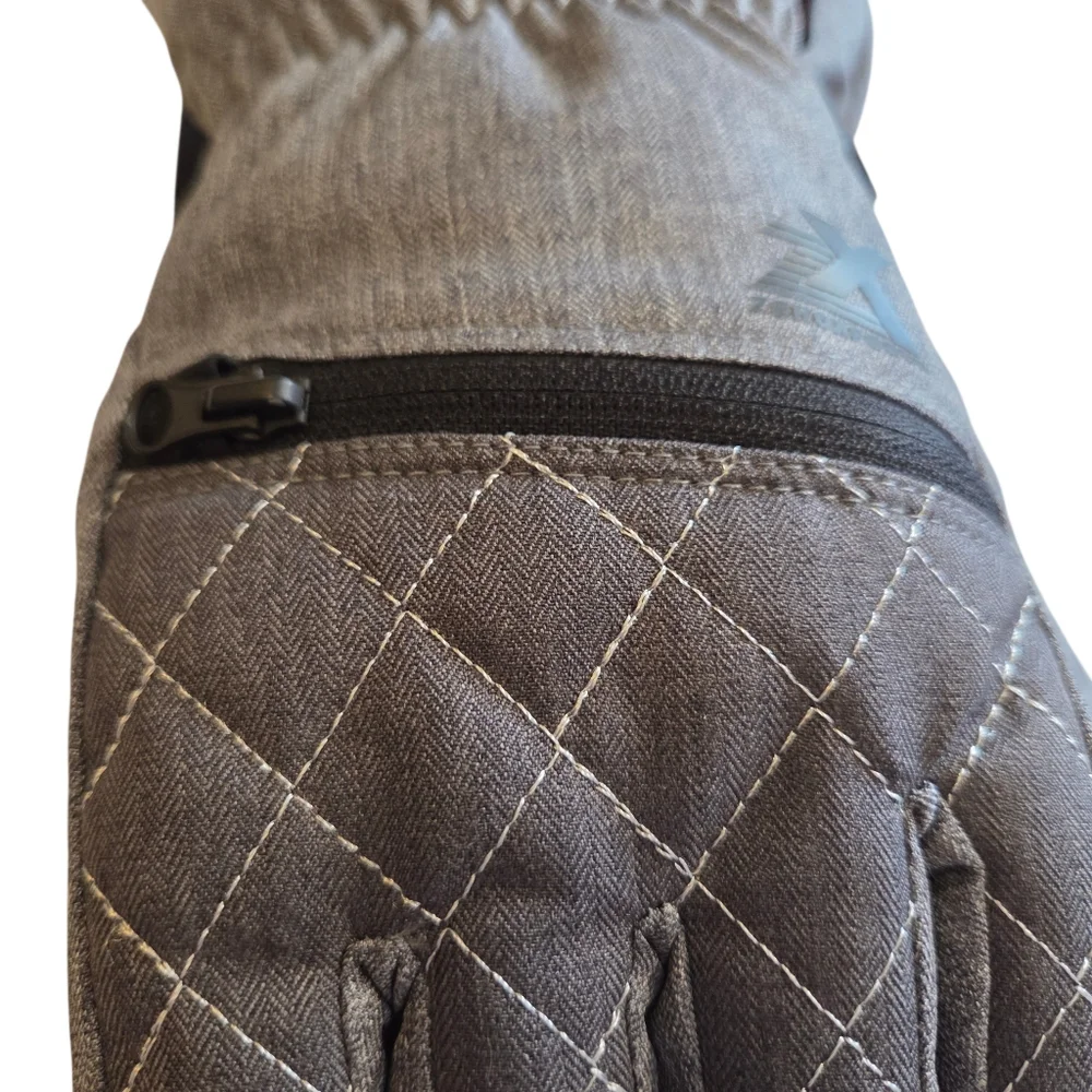 ZeroXposur Size Small-Medium Gray Insulated Winter Gloves Heat Warmer Pocket NWT